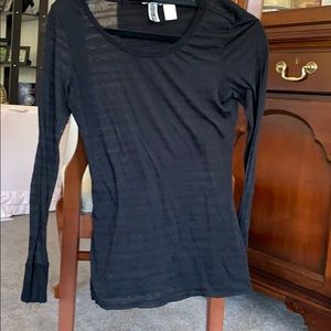 BKE Black Burnout long sleeve, sz Small